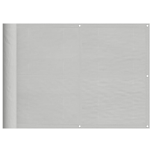 Balcony Screen Light Grey 75x500 cm 100% Polyester Oxford