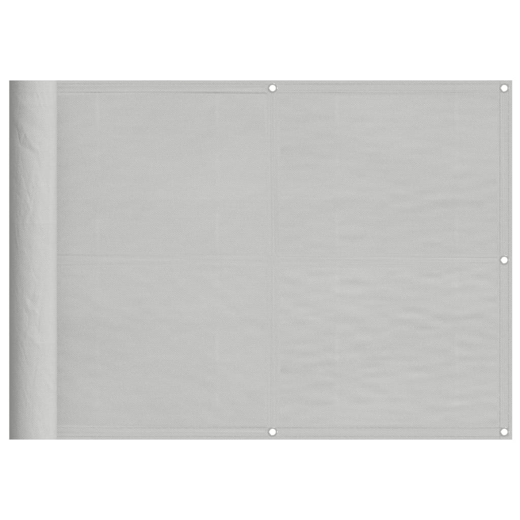 Balcony Screen Light Grey 75x800 cm 100% Polyester Oxford