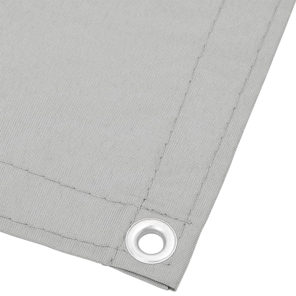 Balcony Screen Light Grey 75x800 cm 100% Polyester Oxford