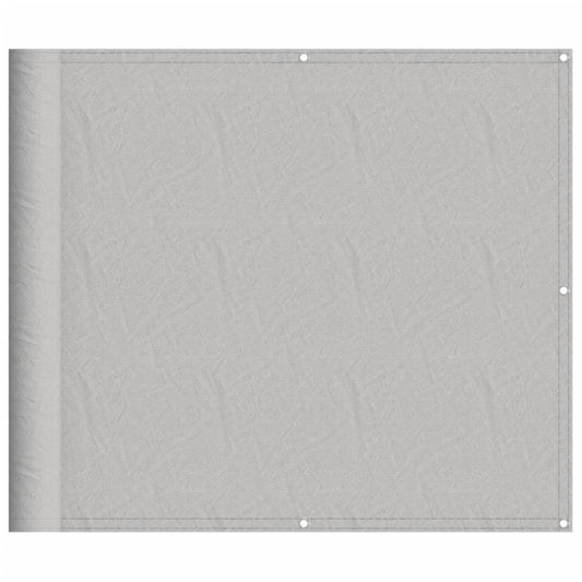 Balcony Screen Light Grey 90x500 cm 100% Polyester Oxford