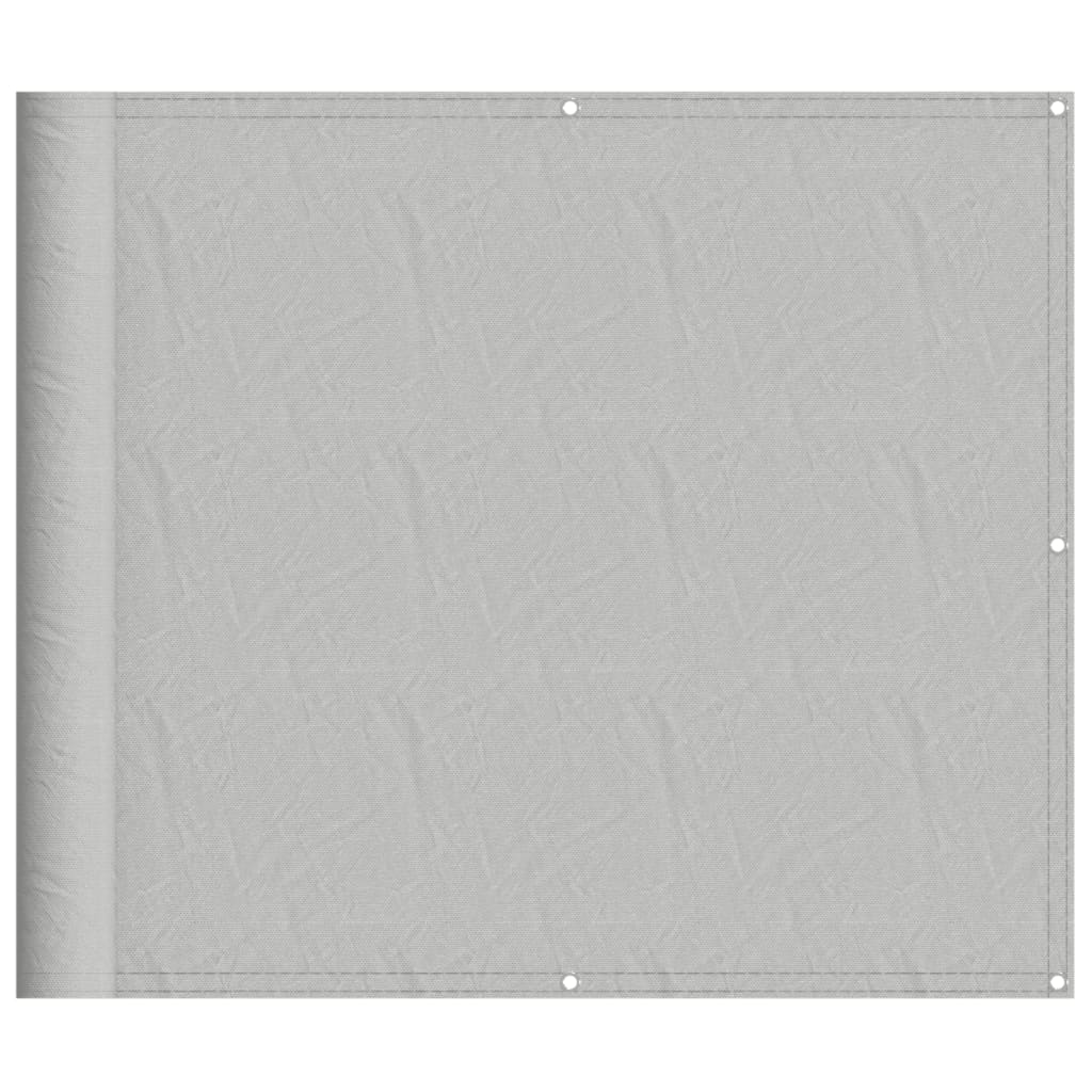 Balcony Screen Light Grey 90x700 cm 100% Polyester Oxford