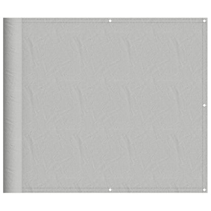 Balcony Screen Light Grey 90x700 cm 100% Polyester Oxford
