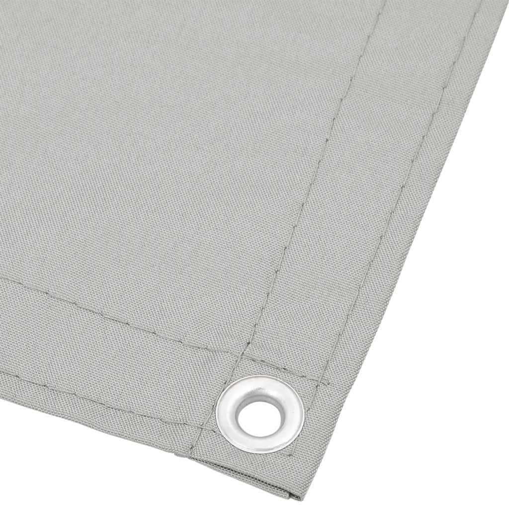 Balcony Screen Light Grey 90x700 cm 100% Polyester Oxford