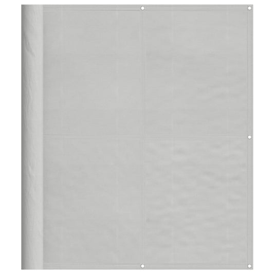 Balcony Screen Light Grey 120x500 cm 100% Polyester Oxford