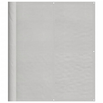 Balcony Screen Light Grey 120x800 cm 100% Polyester Oxford