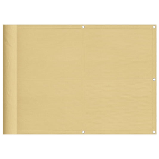 Balcony Screen Sand 75x600 cm 100% Polyester Oxford