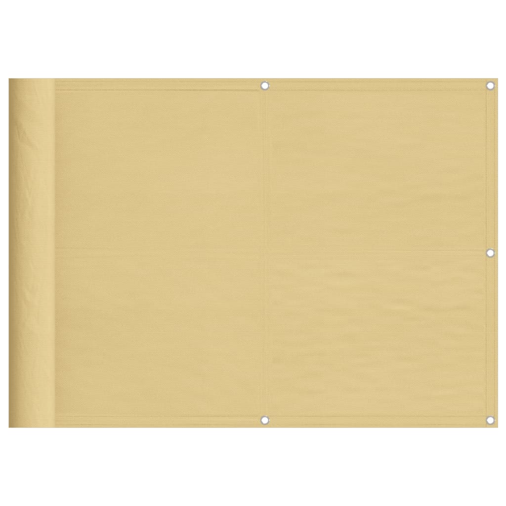 Balcony Screen Sand 75x700 cm 100% Polyester Oxford