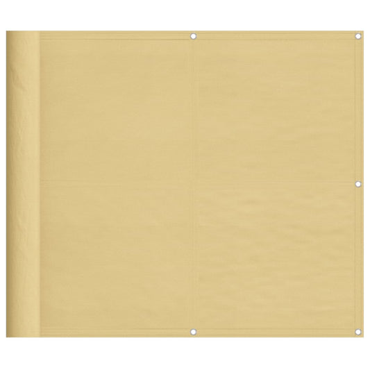 Balcony Screen Sand 90x500 cm 100% Polyester Oxford