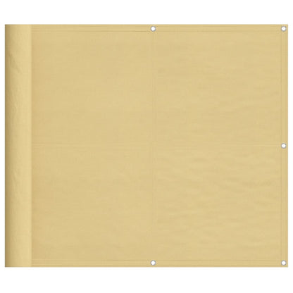 Balcony Screen Sand 90x600 cm 100% Polyester Oxford