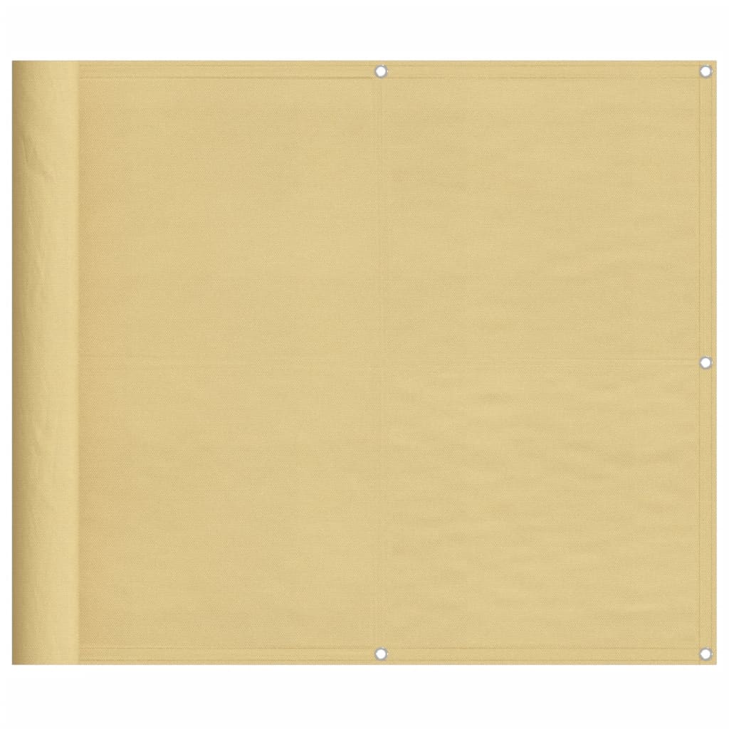 Balcony Screen Sand 90x700 cm 100% Polyester Oxford