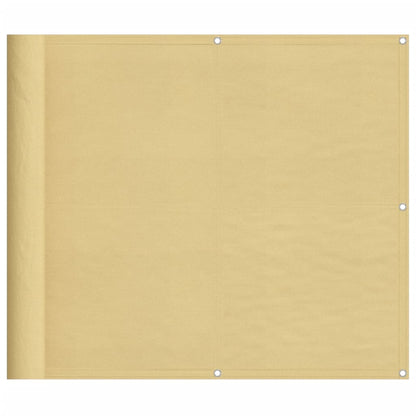 Balcony Screen Sand 90x700 cm 100% Polyester Oxford