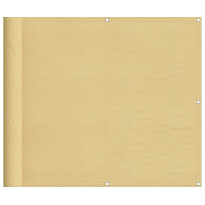 Balcony Screen Sand 90x800 cm 100% Polyester Oxford
