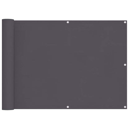 Balcony Screen Anthracite 75x800 cm 100% Polyester Oxford