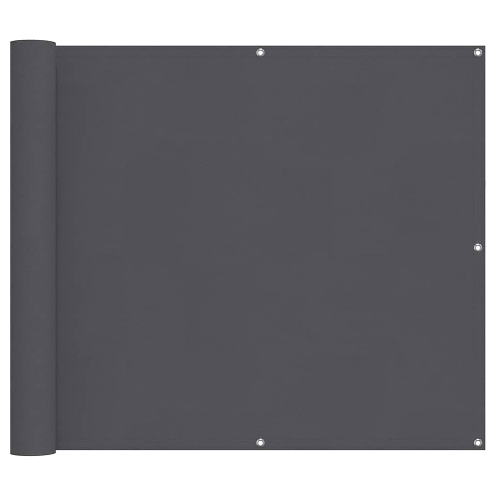 Balcony Screen Anthracite 90x700 cm 100% Polyester Oxford