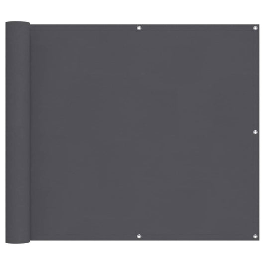 Balcony Screen Anthracite 90x700 cm 100% Polyester Oxford