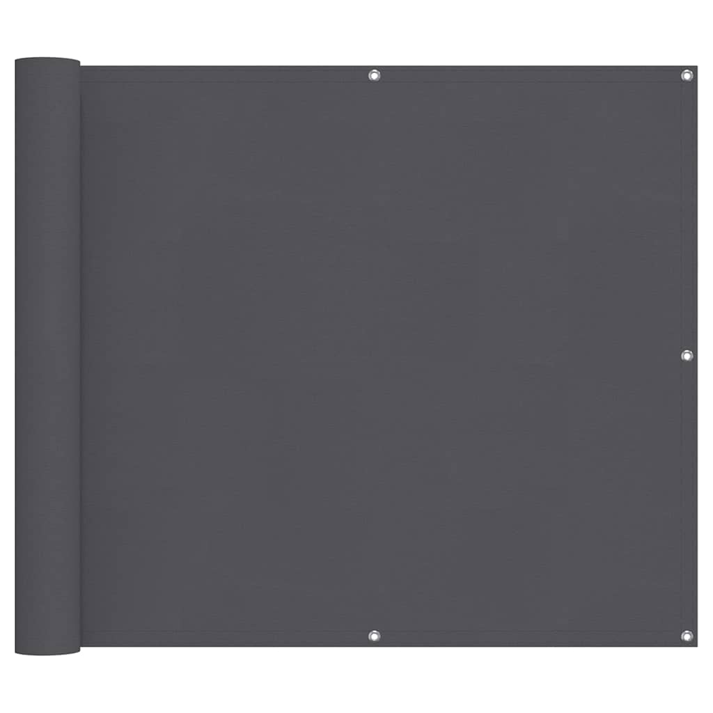 Balcony Screen Anthracite 90x800 cm 100% Polyester Oxford