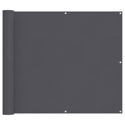 Balcony Screen Anthracite 90x800 cm 100% Polyester Oxford