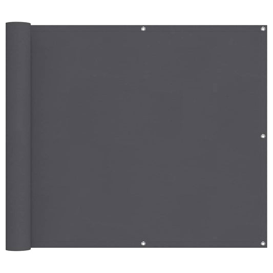 Balcony Screen Anthracite 90x800 cm 100% Polyester Oxford