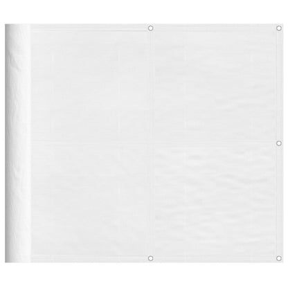 Balcony Screen White 90x700 cm 100% Polyester Oxford