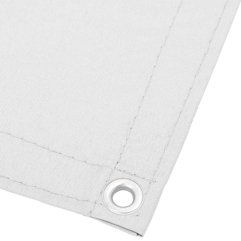 Balcony Screen White 90x700 cm 100% Polyester Oxford