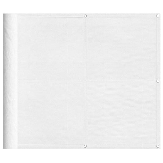 Balcony Screen White 90x1000 cm 100% Polyester Oxford