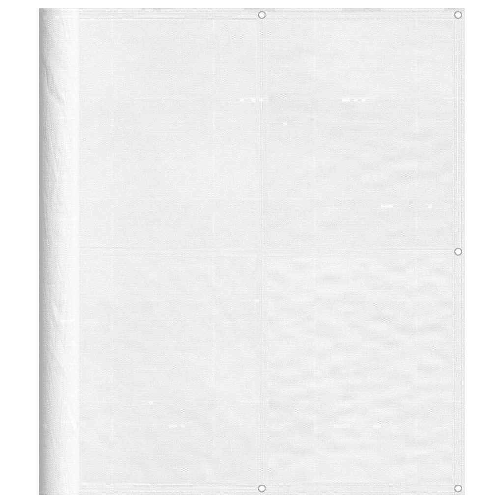 Balcony Screen White 120x700 cm 100% Polyester Oxford