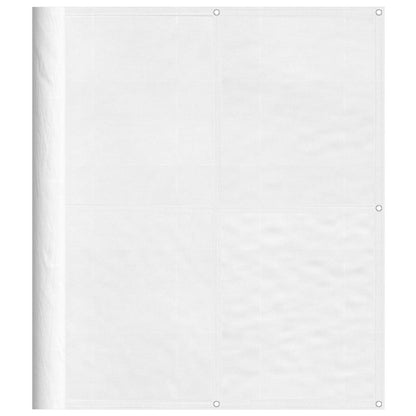 Balcony Screen White 120x700 cm 100% Polyester Oxford