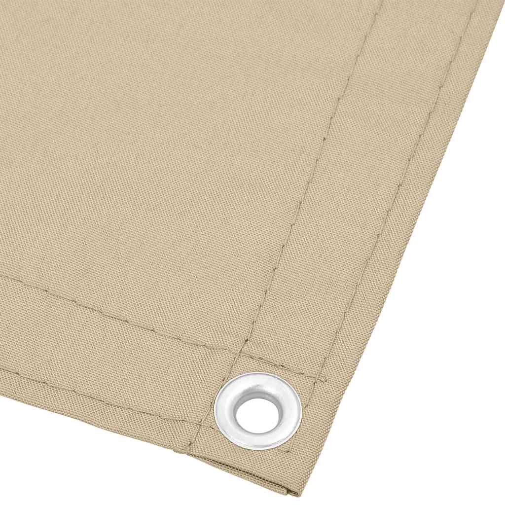 Balcony Screen Beige 75x1000 cm 100% Polyester Oxford