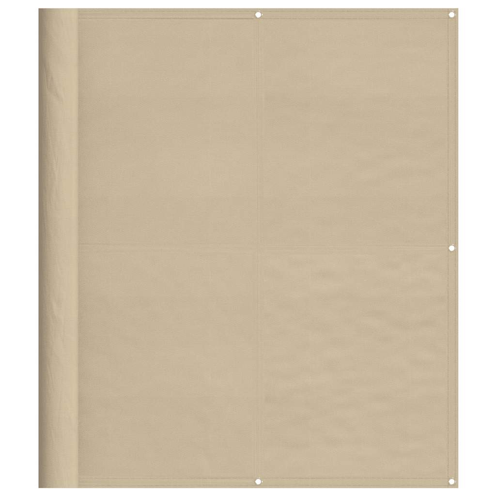 Balcony Screen Beige 120x700 cm 100% Polyester Oxford