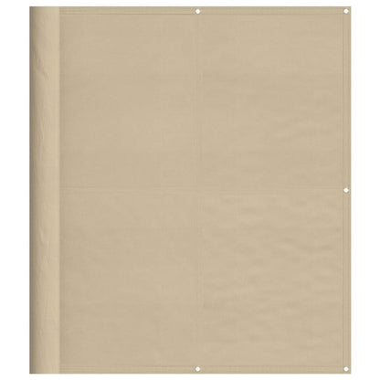 Balcony Screen Beige 120x700 cm 100% Polyester Oxford