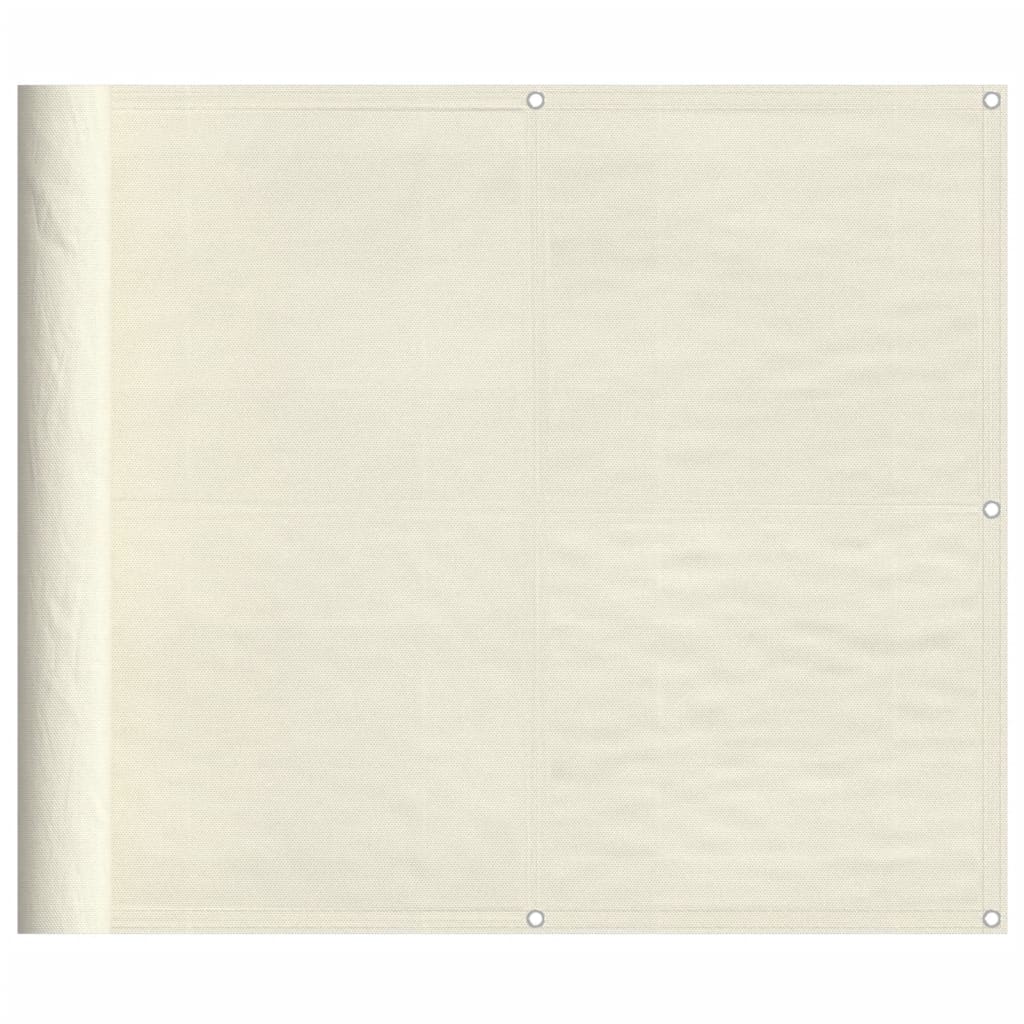 Balcony Screen Cream 90x800 cm 100% Polyester Oxford