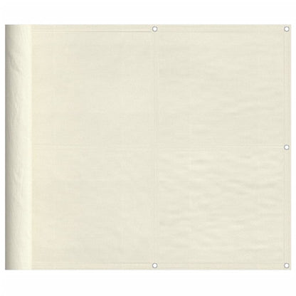 Balcony Screen Cream 90x800 cm 100% Polyester Oxford