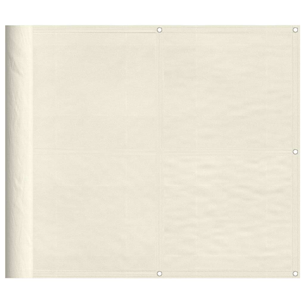 Balcony Screen Cream 90x800 cm 100% Polyester Oxford