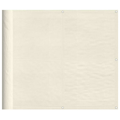 Balcony Screen Cream 90x800 cm 100% Polyester Oxford