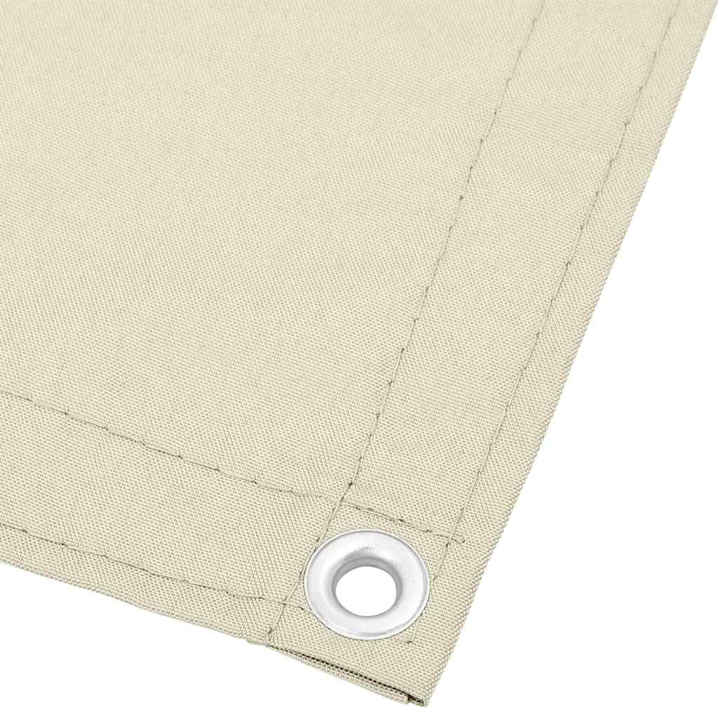 Balcony Screen Cream 90x800 cm 100% Polyester Oxford