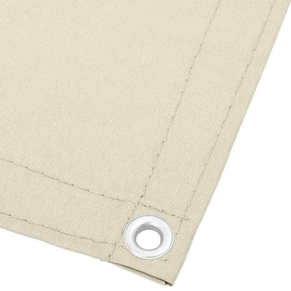 Balcony Screen Cream 90x800 cm 100% Polyester Oxford