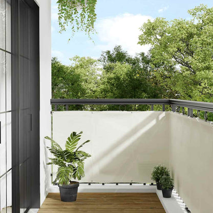 Balcony Screen Cream 90x800 cm 100% Polyester Oxford