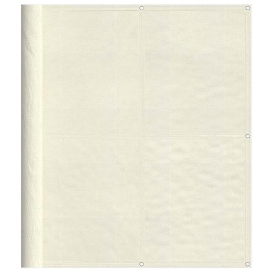 Balcony Screen Cream 120x700 cm 100% Polyester Oxford