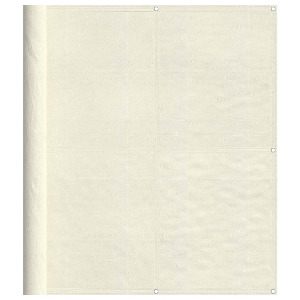 Balcony Screen Cream 120x700 cm 100% Polyester Oxford