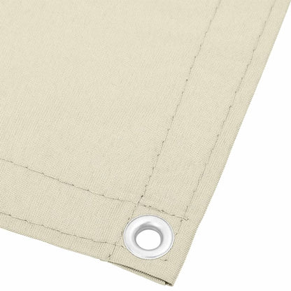 Balcony Screen Cream 120x700 cm 100% Polyester Oxford