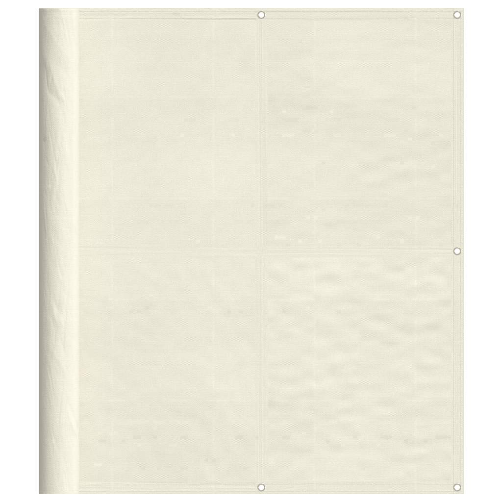 Balcony Screen Cream 120x800 cm 100% Polyester Oxford