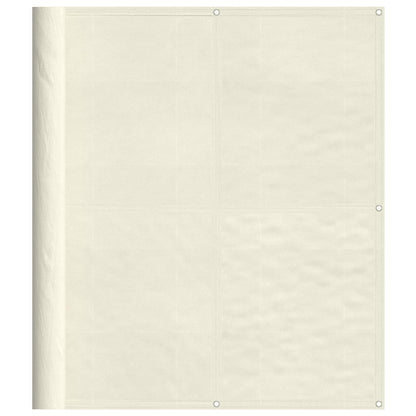 Balcony Screen Cream 120x800 cm 100% Polyester Oxford