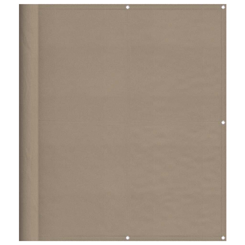 Balcony Screen Taupe 120x700 cm 100% Polyester Oxford