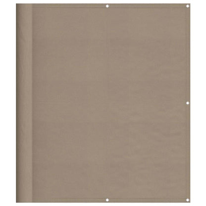 Balcony Screen Taupe 120x800 cm 100% Polyester Oxford