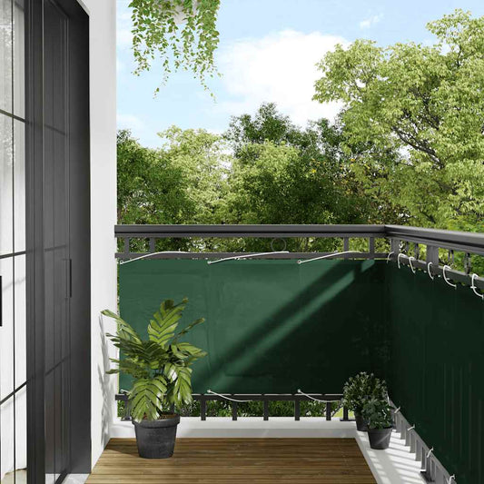 Balcony Screen Dark Green 75x1000 cm 100% Polyester Oxford