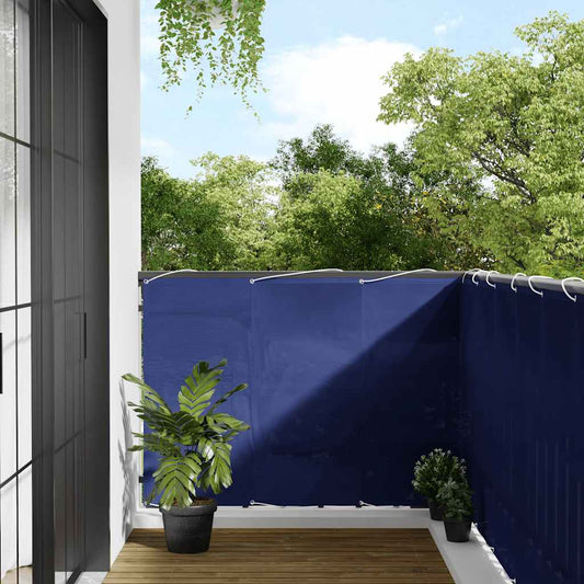 Balcony Screen Blue 120x1000 cm 100% Polyester Oxford