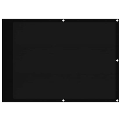 Balcony Screen Black 75x700 cm 100% Polyester Oxford