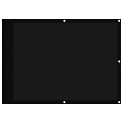Balcony Screen Black 75x800 cm 100% Polyester Oxford