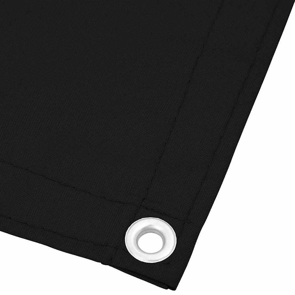 Balcony Screen Black 75x800 cm 100% Polyester Oxford