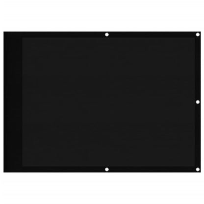 Balcony Screen Black 75x1000 cm 100% Polyester Oxford